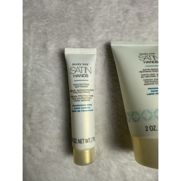 NEW Mary Kay Fragrance Free SATIN HANDS Pampering Set Deluxe MINI Travel Size - Picture 2 of 4